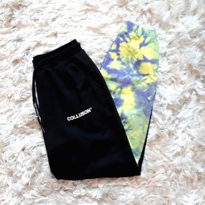 ASOS Collusion Unisex Spliced Tie Dye Sweatpants